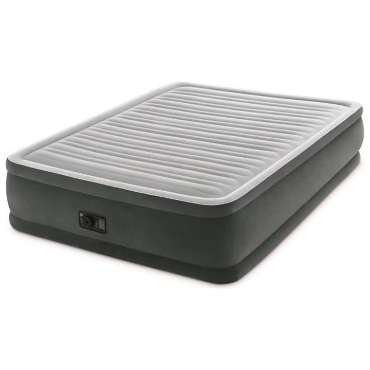 INTEX Matelas gonflable 152x203 - Technologie FIBER TECH - 46 cm - COM