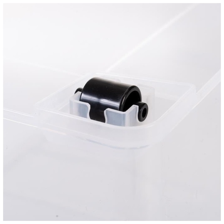 IRIS OHYAMA Set de 3 boîtes de rangement avec couvercle sur roulettes