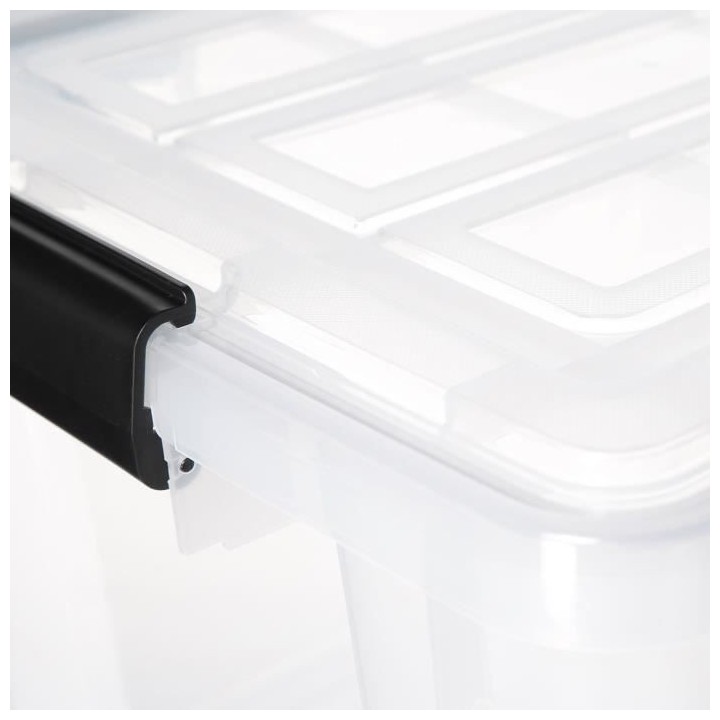 IRIS OHYAMA Lot de 4 boîtes de rangement - Hermétiques - 50 L - avec