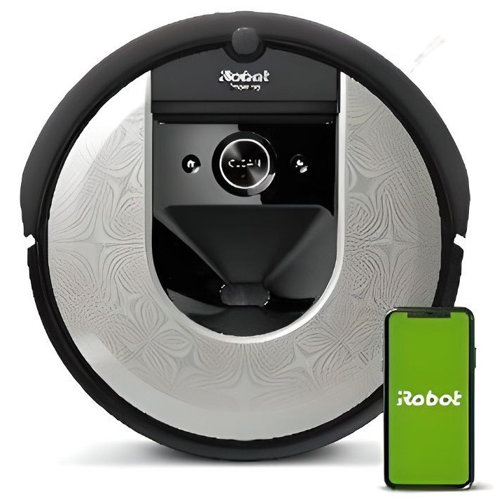 IROBOT ROOMBA i7156 Aspirateur robot connecté - 0,4 L - Noir et gris