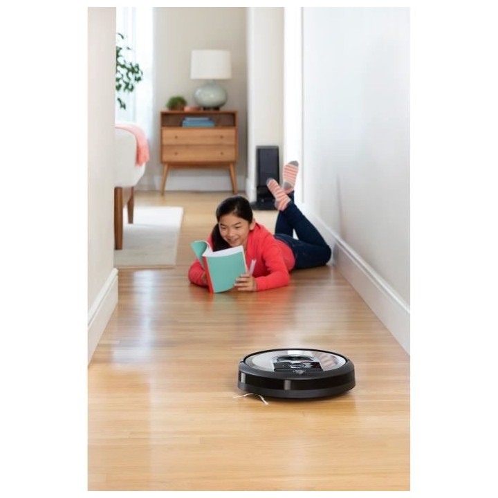 IROBOT ROOMBA i7156 Aspirateur robot connecté - 0,4 L - Noir et gris