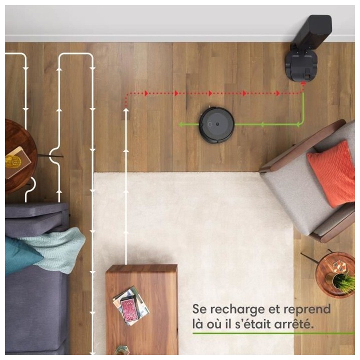 IROBOT Roomba i3+ - Aspirateur robot connecté - Batterie Lithium-iOn