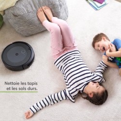 IROBOT Roomba i3+ - Aspirateur robot connecté - Batterie Lithium-iOn - Capteurs Dirt Detect - Systeme de vidage automatique du