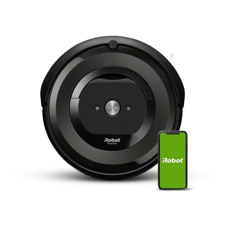 iRobot Roomba e6192 - Aspirateur robot - Bac 0,45L - Batterie Lithium-iOn - 2 brosses multi-surfaces - iRobot Home