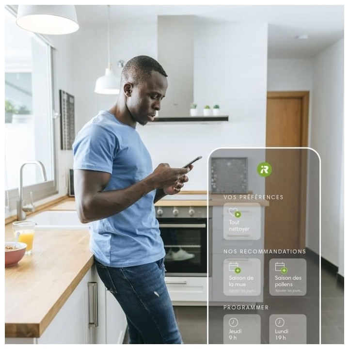 iRobot Roomba e6192 - Aspirateur robot - Bac 0,45L - Batterie Lithium-