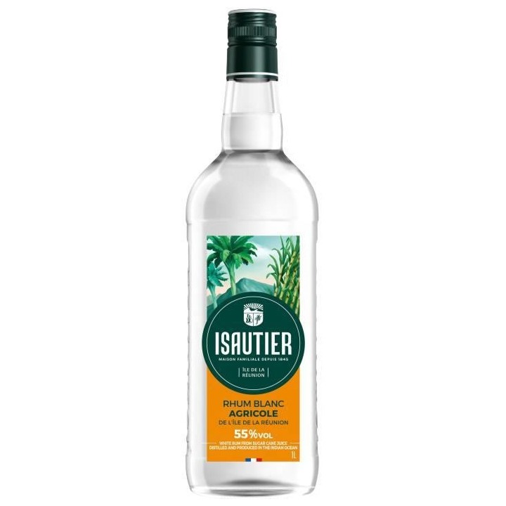 Isautier - Rhum blanc agricole - 55,0% Vol. - 100 cl