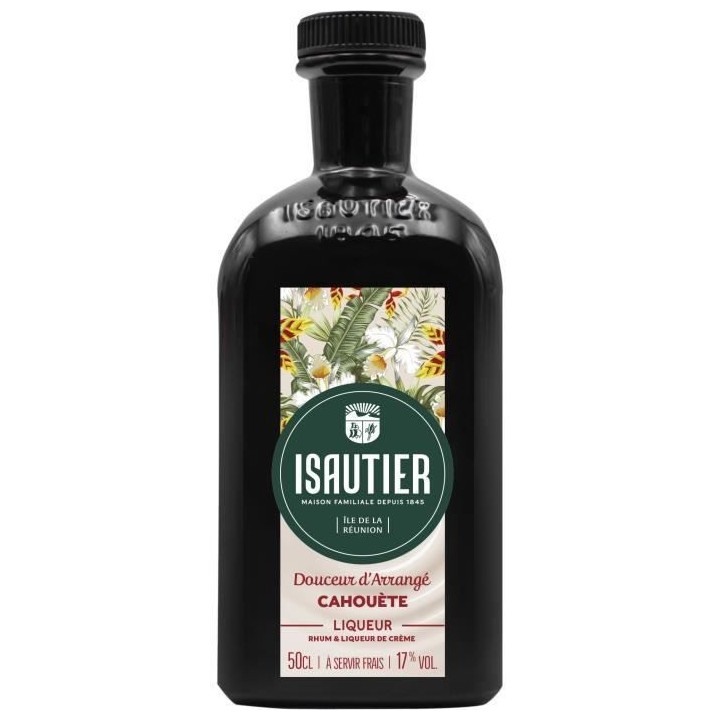 Rhum Isautier - Douceur d'Arrangé Cahouete - Rhum arrangé - La Réun