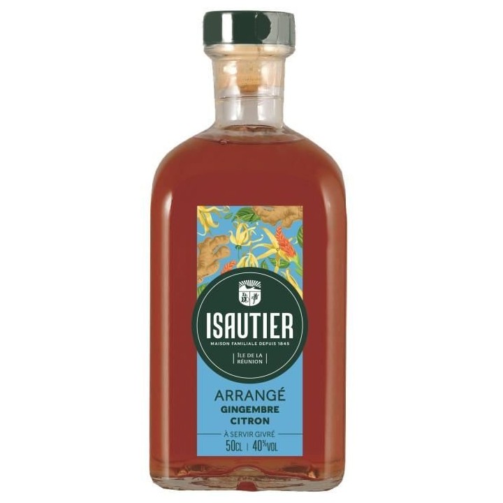Rhum Isautier - Arrangé Gingembre Citron - Rhum arrangé - La Réunio