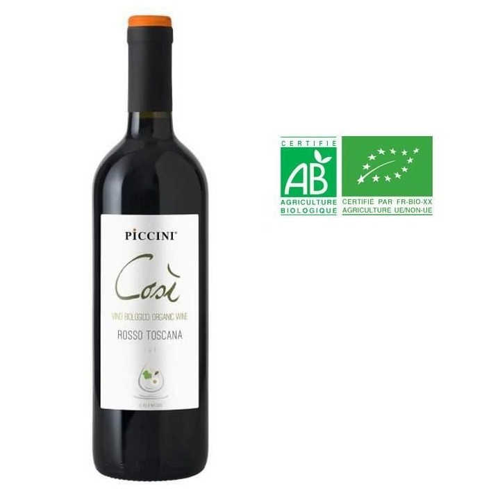 Cosi Piccini 2015 Toscana - Vin rouge d'Italie - Bio
