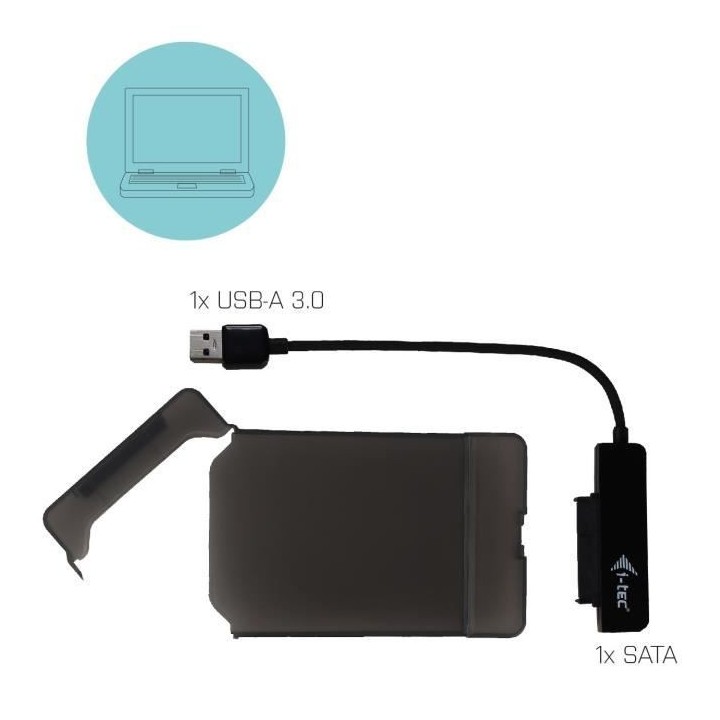 Boîtier externe - I-TEC - pour HDD/SSD 2.5 SATA sur port USB 3.0