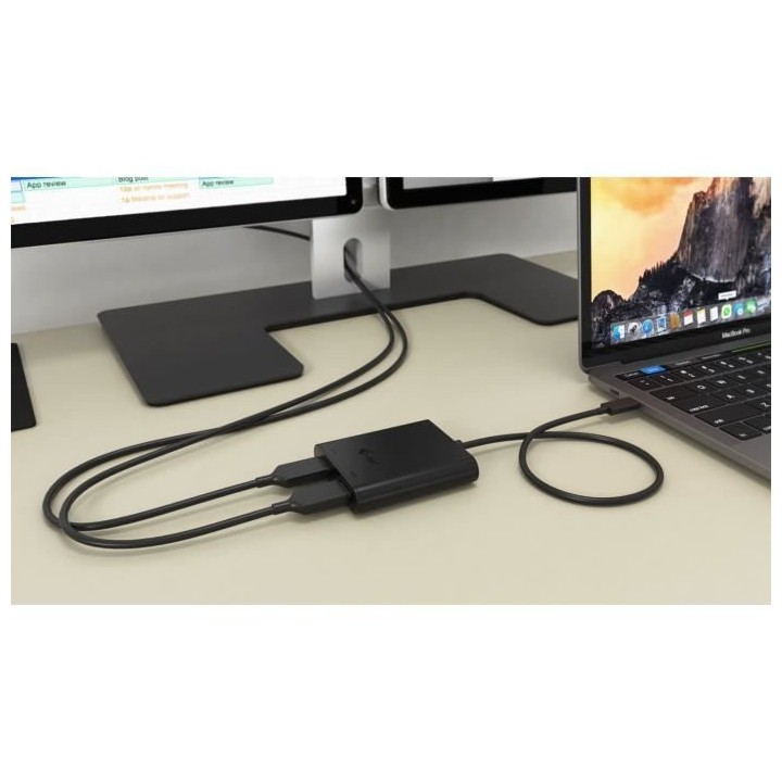Adaptateur I-TEC USB-C 2x HDMI jusqu`a 2x4K 30Hz