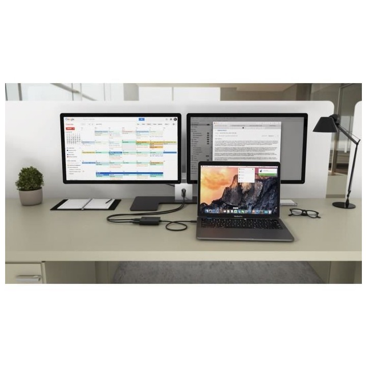 Adaptateur I-TEC USB-C 2x HDMI jusqu`a 2x4K 30Hz