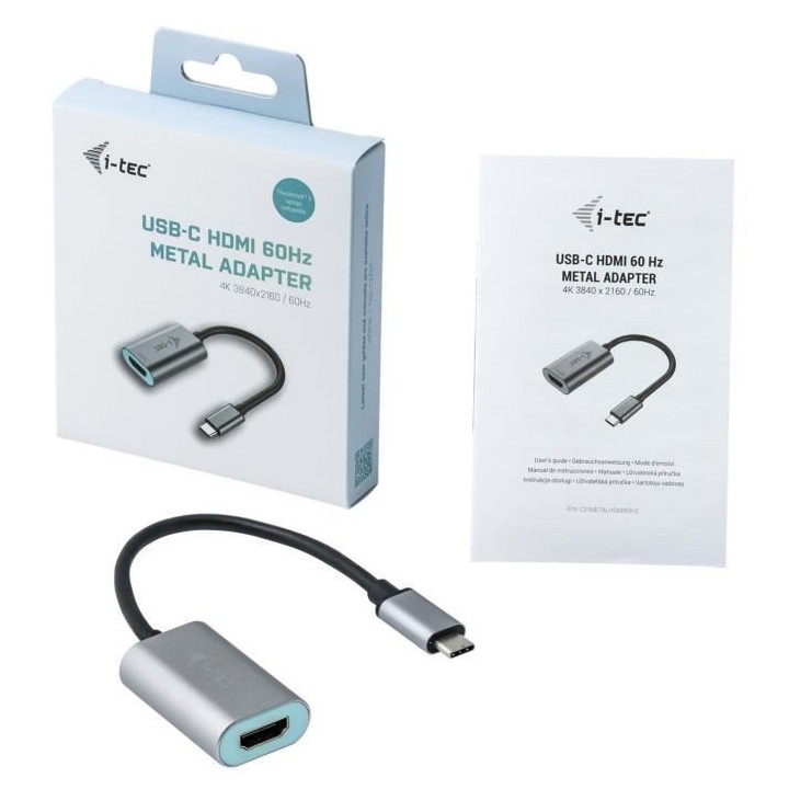 Adaptateur - I-TEC - USB-C vers HDMI Métal 4K / 60Hz