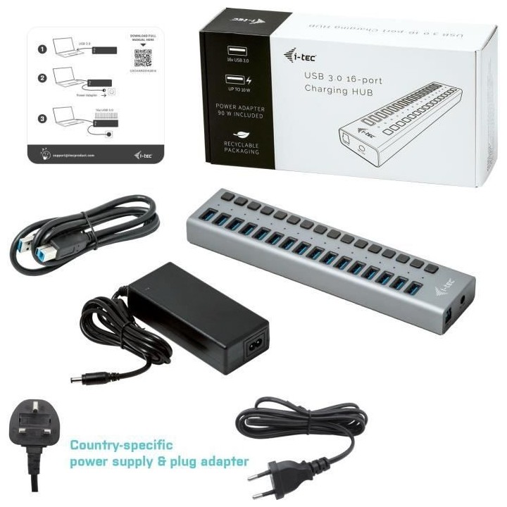 i-tec - HUB USB Alimenté