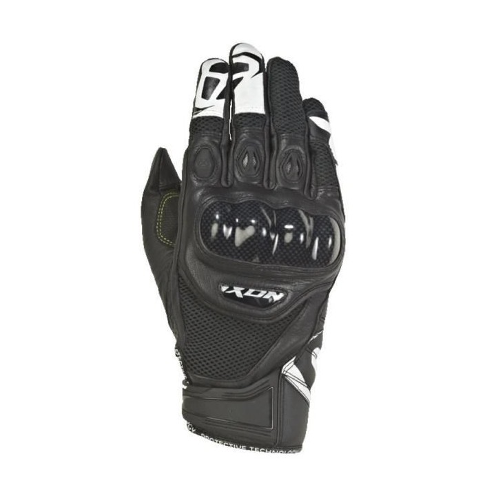 IXON Gants moto RS Recon Air - Noir et Blanc - Taille XXL