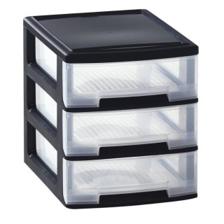 CURVER | TOUR DE RANGEMENT BABEL 3 TIROIRS A4 (3X5L) SANS ROULETTE, Ra