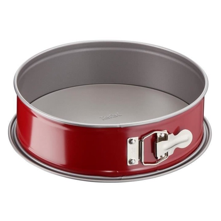 TEFAL Moule a charniere Delibake en acier - Ø 25 cm - Rouge et gris
