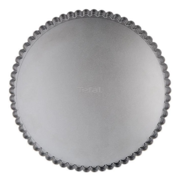 TEFAL Moule a tarte Delibake en acier - Ø 28 cm - Rouge et gris - Fon