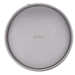 TEFAL Moule a savarin Delibake en acier - Ø 25 cm - Rouge et gris - Avec charniere