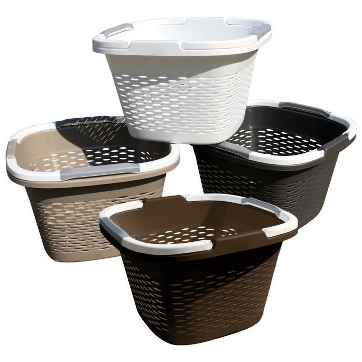 JANY FRANCE Panier de jardin 2 anses - Blanc