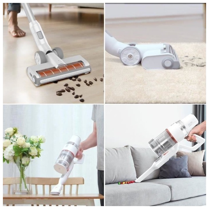 JASHEN S16E - Aspirateur balai sans Fil- 350 W - Tete de Plancher Inte