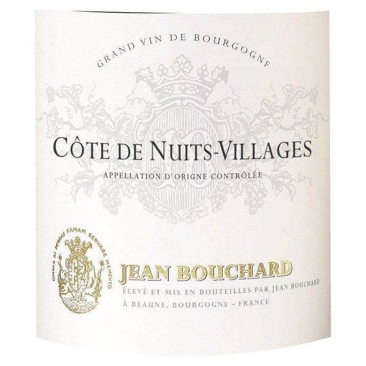 JEAN BOUCHARD 2015 Côte de Nuits-Villages - Vin rouge de Bourgogne