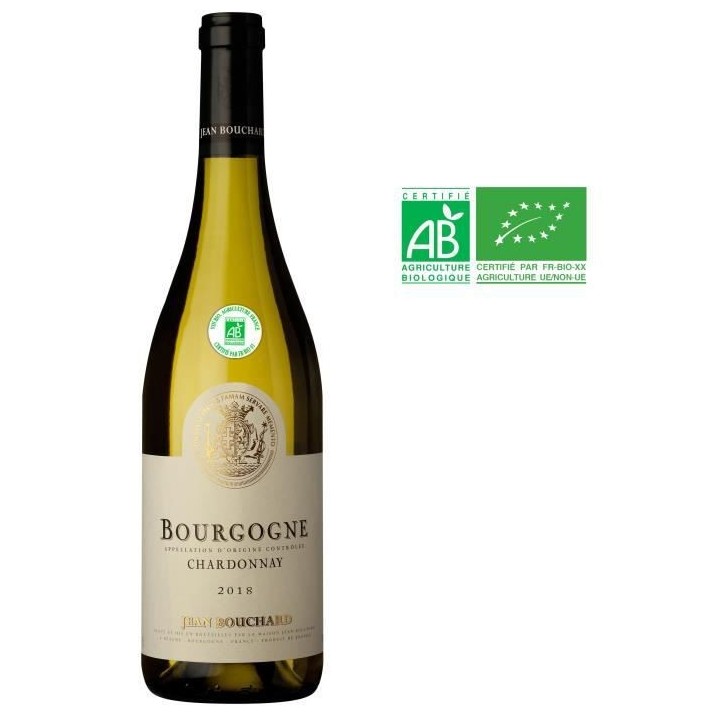 Jean Bouchard 2018 Bourgogne Chardonnay - Vin blanc de Bourgogne - Bio