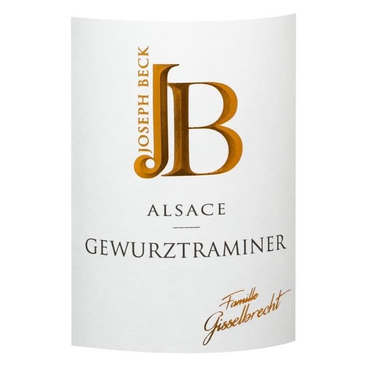 Joseph Beck 2020 Gewurztraminer - Vin blanc d'Alsace