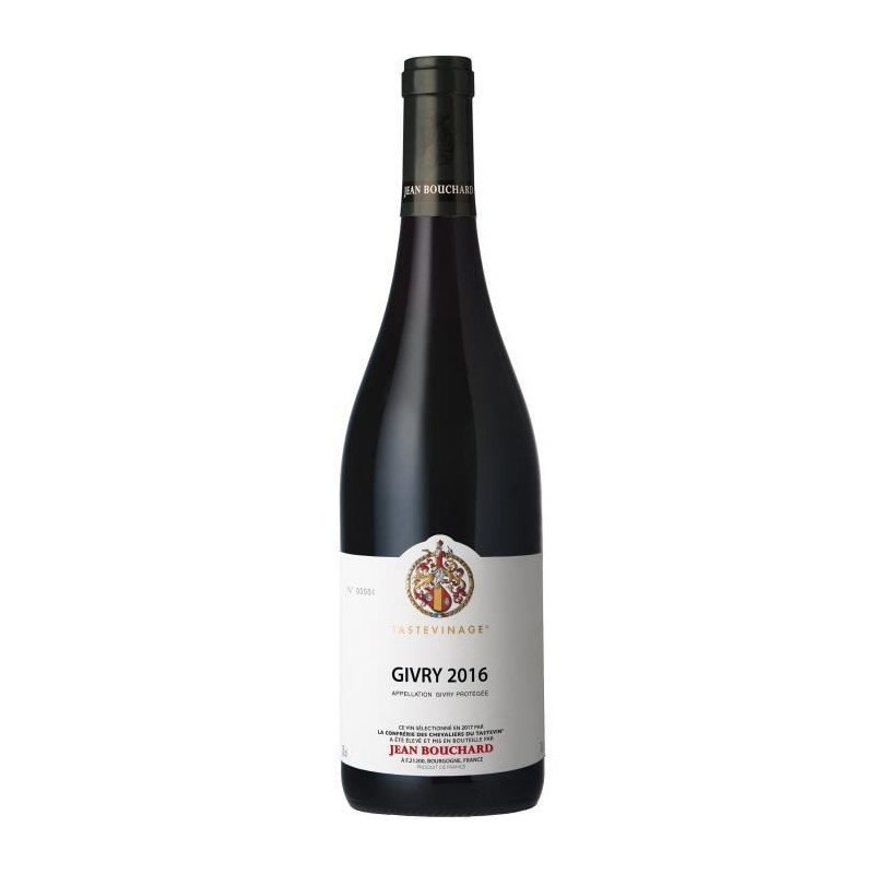 Jean Bouchard 2016 Givry - Vin rouge de Bourgogne - Tastevinage