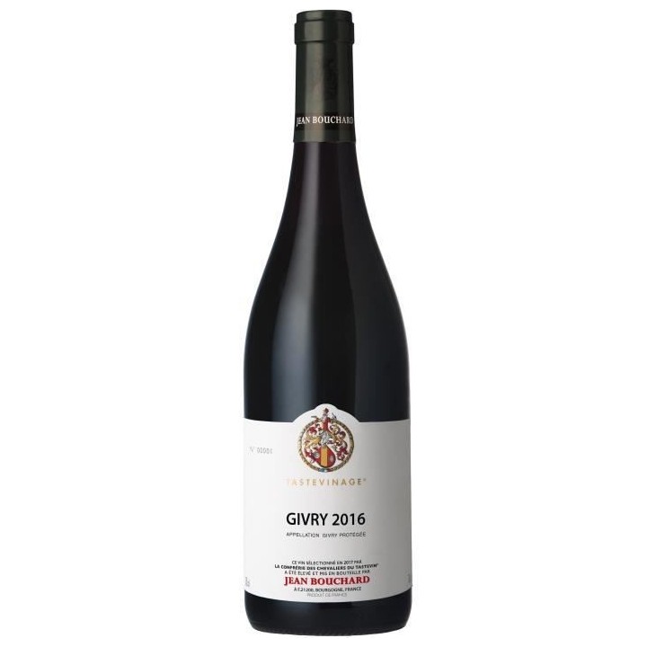 Jean Bouchard 2016 Givry - Vin rouge de Bourgogne - Tastevinage