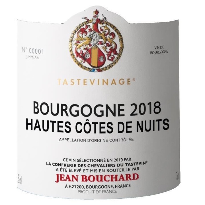 Jean Bouchard Tastevine 2018 Bourgogne Hautes-Côtes de Nuits - Vin ro