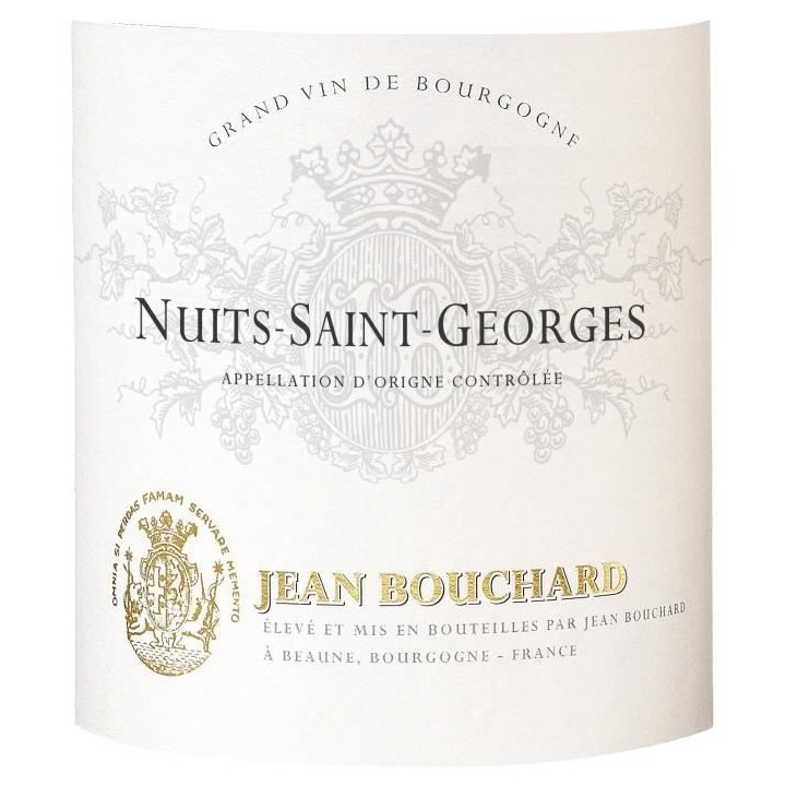 Jean Bouchard 2018 Nuits Saint-Georges - Vin rouge de Bourgogne