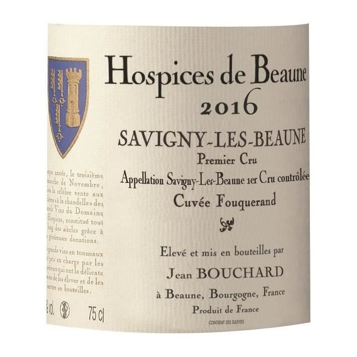 Jean Bouchard Cuvée Fouquerand 2016 Savigny-Les-Beaune 1er Cru - Vin