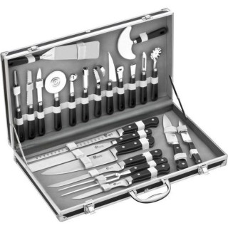 PRADEL EXCELLENCE Valise cuisinier 22 pieces 14 ustensiles + 7 couteau