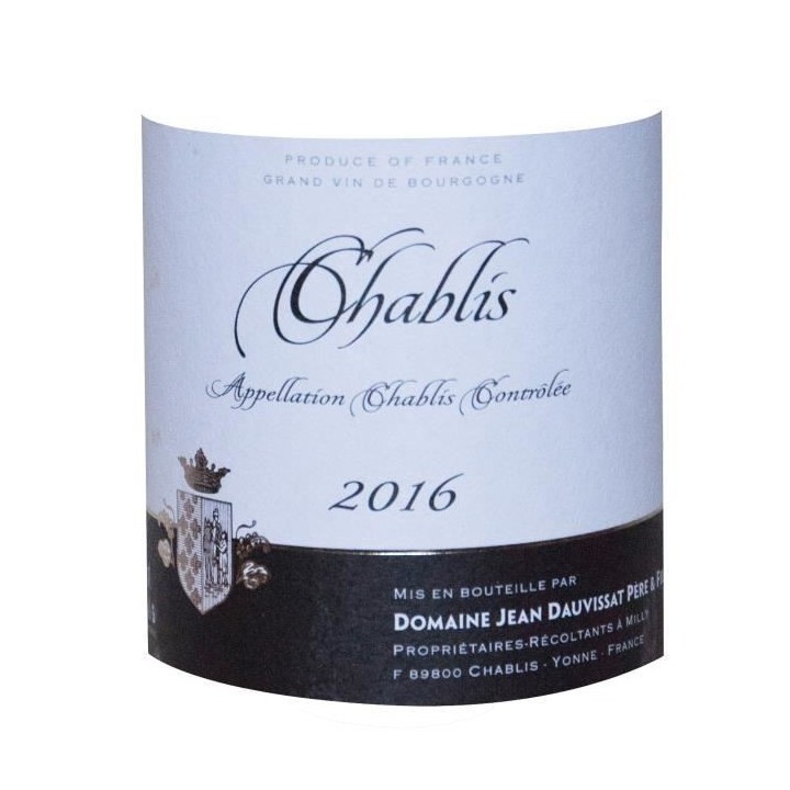 Domaine Jean Dauvissat Pere & Fils 2016 Chablis - Vin blanc de Bourgog