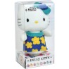 HELLO KITTY Peluche +/- 11 cm avec enceinte bluetooth - Robe rose ou bleu