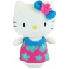 HELLO KITTY Peluche +/- 11 cm avec enceinte bluetooth - Robe rose ou bleu