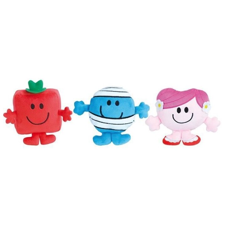 JEMINI Monsieur Madame Coffret cadeau 3 peluches +/- 12 cm : Mme câli