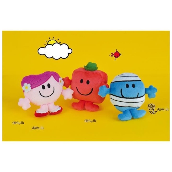 JEMINI Monsieur Madame Coffret cadeau 3 peluches +/- 12 cm : Mme câli