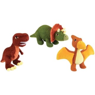 JEMINI Les Jeminosaures Lot de 3 peluches dinosaure tyrannosaure, pter