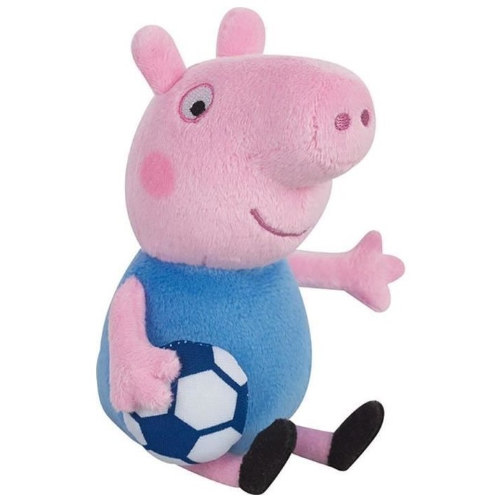 JEMINI Peppa pig T'CHOUPI Lot de 2 peluches foot +/- 17 cm