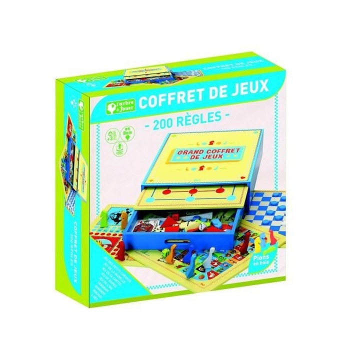 L'ARBRE A JOUER - 66200 - GRAND COFFRET DE JEUX - 200 REGLES
