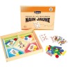 Jeu du nain jaune - Coffret en bois - Jeu de société classique - JEUJURA