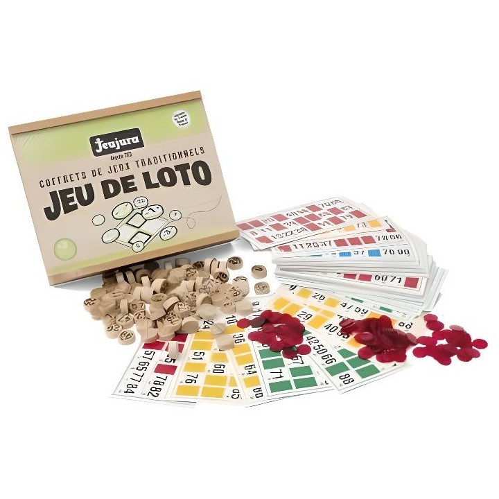 JEUJURA Jeu De Loto - Coffret En Bois