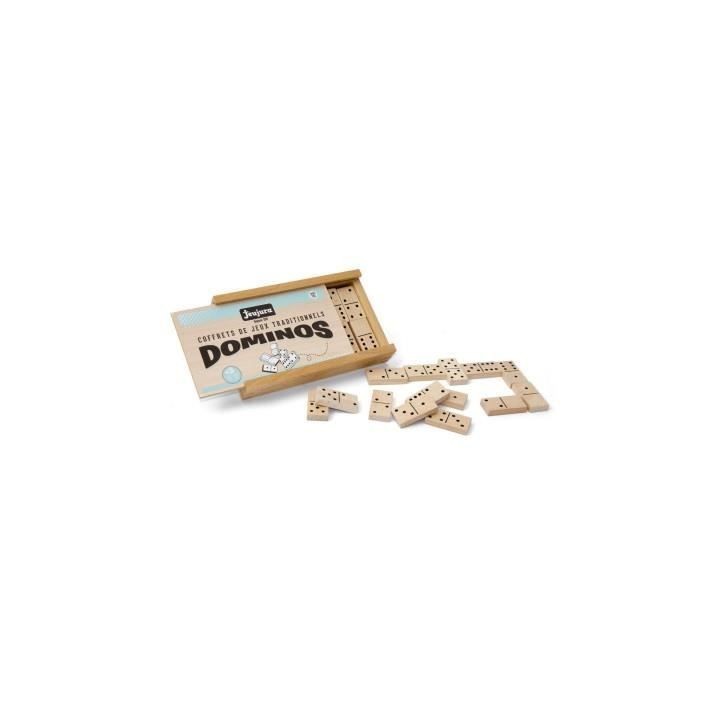 JEUJURA Jeu De Dominos En Bois - Coffret En Bois