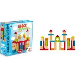 JEUJURA - Jeu de Construction en Bois, 40 Pieces