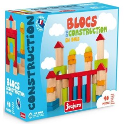 JEUJURA - Jeu de Construction en Bois, 40 Pieces