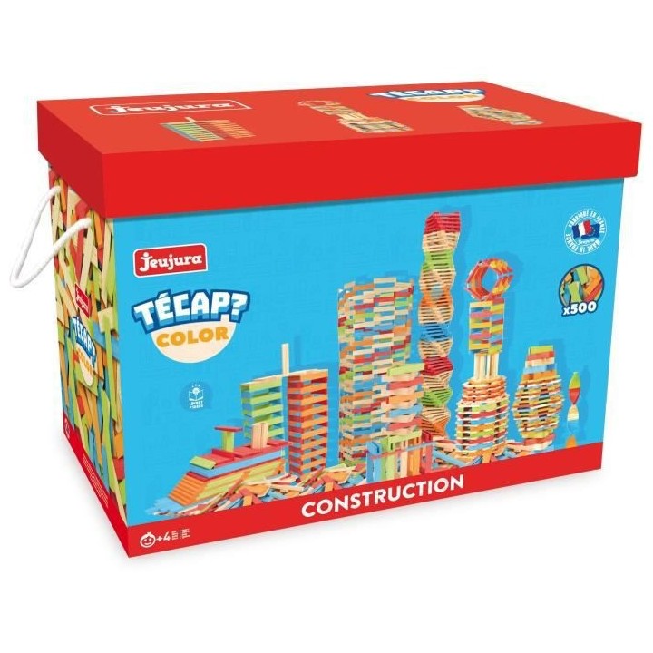 JEUJURA Tecap ? Color - 500 planchettes en bois de couleur
