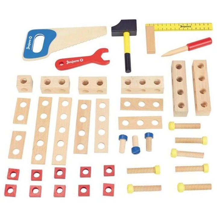 JEUJURA Boite a outils en bois