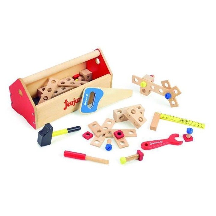 JEUJURA Boite a outils en bois